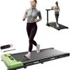 Amazon : $99.00 ($299.00) Under Desk Treadmill, Walking Pad 2 in 1 for Walking and Jogging, Portable Walking Treadmill with Remote Control Lanyard for Home/Office, 2.5HP Low-Noise Desk Treadmill in LED Display, Green