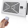 Amazon : $44.87 ($65.99)  BIOWIND Quiet Register Booster Fan, Smart Register Vent Fits 4'' x 10'' Register Holes with Remote Control and Thermostat Control, Heating Cooling AC Vent Fan - White