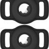 Amazon : $3.99 ($7.99)  Airtag Dog Collar Holder: 2 Pack Soft Silicone Air Tag Holder for Pet Dogs Cats Collar, Sturdy AirTag Dog Tracker Protective Case, Pet Friendly Accessories Compatible with Apple Airtag, Black