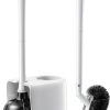 Amazon: $9.99 ($19.99) Toilet Plunger Bowl Brush Set: Curved Bristle with Holder for Deep Cleaning Under Rim