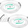 Amazon: $9.99 ($19.98) Clear Lazy Susan Organizer Turntable for Cabinet Table Top, 9.25 Inch 2 Pack 360 Rotating
