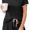Amazon: $6.64 ($19.99) Womens Pajama Sets Short Sleeve Top and Shorts Pjs Sleepwear 2 Piece Lounge Set
