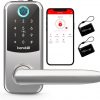 Amazon: $37.99 ($133.99) Fingerprint Bluetooth Front Door Locks with Handle, Hornbill Smart Keyless Entry Locks with Touchscreen Keypad