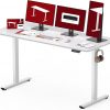 Amazon : $139.99 ($249.99) SANODESK Standing Desk Height Adjustable Electric Stand up Desk 63x24 Inches Sit Stand Home Office Desk with Splice Board, White Frame/White Top