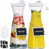 AMAZON:$9.99 ($25.50) 2 Pack 35 Oz Square Glass Carafe with 4 Lids and 2 Silicone Pour Spouts