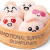 Amazon:$14.98 ($16.99)What Do You Meme Emotional Support Dumplings - Plush Dumpling Toy Stuffed Animal