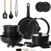 Amazon:  $49.99 ($199.99) 20 Pcs Pots and Pans Set Non Stick, Detachable Handle Cookware Sets Nonstick