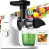 Amazon : $48.59 ($239.99) Aeitto Juicers, Masticating Juicer Machiens, Slow Masticating Jucer with Triple Modes,Reverse Function & Quiet Motor, Easy to Clean with Brush, Recipe for Vegetables And Fruits, White