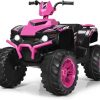 Amazon : $149.99 ($215.99) Costzon Kids ATV, 12V Battery Powered Electric Vehicle w/LED Lights, High & Low Speed, Horn, Music, USB, Treaded Tires, Ride on Car 4 Wheeler Quad for Boys & Girls Gift, Ride on ATV (Pink)