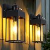 Amazon: $17.99 ($79.99) 2-Pack Outdoor Wall Light Fixture, Exterior Porch Sconces Wall Mounted Lighting with E26 Sockets & Glass Shades from