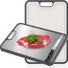 Amazon: $14.48 ($28.99) Cutting Board Double Sided With knife, 304 Stainless Steel