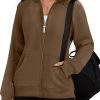 Amazon: $13.99 ($39.99) Women’s Full Zip Up Sweatshirt Oversized Fleece Jacket Trendy Hoodies Lightweight Coats
