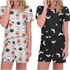 Amazon: $14.99 ($29.99)2 Pack Pajamas Short Sleeve Top with Shorts Sets Comfy Pjs Lounge Sets Sleepwear for Women