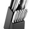 Amazon: $19.99 ($39.99) Branded 15-Piece High-Carbon Stamped Stainless Steel Kitchen Knife Set
