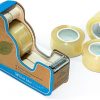 Amazon : $4.99 ($9.99)  Blue Lake ECOLIFE Plastic Free Tape Dispenser with 4 Rolls 3/4 in x 630 in Transparent Tape, Tape Dispenser Desk for Gift Wrapping, Office, Home, School