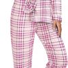Amazon: $14.75 ($40.99) Womens Pajama Sets Plaid Printed Pjs Sets Button Down Long Sleeve Sleepwear Set