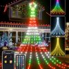 Amazon : $58.99 ($79.99)  Outdoor Christmas Decorations Tree Lights for Yard, 16.5FT Dynamic Star String Lights Waterfall App Control Color Changing Music Timer, Christams Lights Plug in 245 LEDs for Outside Xmas Home Decor