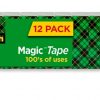 Amazon: $13.41 ($35.99) Branded Magic Tape, Invisible, 12 Tape Rolls, 3/4 x 1000 Inches