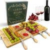 Amazon: $16.99 ($38.99) Large Bamboo Charcuterie Board, Folding Portable Cheese Serving Tray