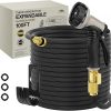 Amazon : $49.99 ($59.99)  Lefree Garden Hose 100ft, Expandable Garden Hose Leak-Proof with 40 Layers of Innovative Nano Rubber - New Patented Hose - Lightweight, Flexible Water Hose for Outdoor Yard Watering Cleaning