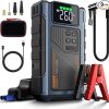 Amazon : $38.99 ($79.98)  Car Battery Charger Jump Starter with Air Compressor, 2500A Jumper Box for Car Battery Portable Booster Jump Pack, 12V Jumpstart Combo 150PSI Car Tire Inflator Air Pump(Up to 7.5L Gas/6.0L Diesel)
