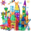 Amazon: $21.99 ($54.99) 130 pcs Magnetic Tiles,Large Magnet Building Blocks for Kids STEM Construction Set