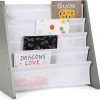 Amazon : $31.34 ($49.99)  Humble Crew, Grey/White Kids Book Rack Storage Bookshelf, 4 Tiers