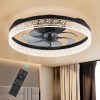 Amazon : $39.59 ($89.99)  Low Profile Ceiling Fan with Lights and Remote, 20 inch Modern Ceiling Fans Flush Mount, Timer, 7 Reversible Blades, Bladeless LED Fan Light, Black Fandelier Ceiling Fans with Lights for Bedroom