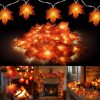 Amazon : $5.50 ($12.99)  Dazzle Bright 2 Pack Thanksgiving Maple Leaf String Lights, Total 20FT 40 LED Battery Operated Lighted Fall Leaves Garland, Thanksgiving Decorations for Indoor Outdoor Autumn Harvest Decor