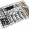 Amazon: $12.99 ($26.99) Large Expandable Silverware Drawer Organizer, 8 Compartment Non-Slip