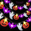 Amazon: $7.99 ($19.99) 2 Pack Halloween Lights Outdoor Indoor Total 33FT 60 LED Pumpkin Bat Ghost String Lights