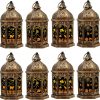 Amazon: $10.99 ($21.99) 8Pk Mini Decorative Halloween Lanterns with Flickering LED Candle