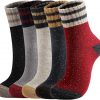 Amazon:  $5.99 ($15.98) 5 Pairs Wool Socks – Winter Warm Wool Socks for Women, Vintage Soft Cozy Socks