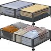 Amazon: $19.97 ($39.95) 2Pk Under Bed Storage with Wheels, Underbed Storage Containers Drawers