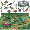 Amazon : $14.99 ($35.99)  TEMI Dinosaur Toys for Kids 3-5, Realistic Jurassic Dinosaurs Figures with Play Mat & Trees to Create a Dino World Includes T-rex, Triceratops, Velociraptor, Gift for Toddler Boys and Girls 3 4 5 6 7