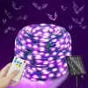 Amazon: $6.50 ($28.99) 164FT 500 LED Solar Halloween Lights,19 Modes Purple Solar String Lights