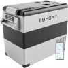 Amazon:$194.99 ($259.99)EUHOMY 12 Volt Refrigerator, 59QT(55L) Electric Cooler, 12V Fridge APP Control, 12V Cooler -4℉~68℉, Portable Freezer 12/24V DC 110-240V AC for Camping, Travel, Truck, Home