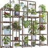 Amazon : $50.53 ($59.99)  EnHomee 63''H Upgrade Plant Stand Indoor Tall Plant Stands Outdoor with 7 Tiers and 14 Potted Wood Plant Shelves Stand Load-Bearing 600 LBS, Multiple Plant Stand for Garden Balcony 11.8''x56''x63''