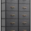 Amazon : $57.99 ($64.99) YITAHOME 10-Drawer Dresser, Fabric Storage Tower, Tall Dresser for Living Room, Hallway, Closets, Sturdy Steel Frame, Wooden Top, Easy Pull Fabric Bins