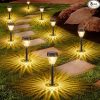 Amazon :$18.99 ($37.99)Solar Pathway Lights Waterproof: 8Pack Solar Lights Outdoor Garden Lights Auto On/Off - Solar Lights for Outside Landscape Lighting Decorative for Yard