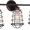 Amazon:$18.63 ($122.49)Design House 519736 Ajax Industrial Modern Light with Metal Wire Cage, 3, Coffee Bronze