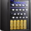 Amazon:$169.99 ($249.99)Antarctic Star 24 Bottle Wine Cooler/Cabinet Beverage Refrigerator Small Mini Wine Cellar Beer Soda Clear Glass Door Bar Fridge Quiet Operation Compressor Adjust Temp Control Freestanding, 2.4 Cu. ft
