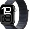 Amazon:$467.36 ($499.00)Apple Watch Series 10 [GPS + Cellular 42mm case] Smartwatch with Jet Black Aluminium Case with Ink Sport Loop. Fitness Tracker, ECG App, Always-On Retina Display, Carbon Neutral