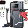 Amazon:$48.74 ($99.99)2024 Upgrade Featou Jump Starter with Air Compressor, 5 in 1 Function Jump Box 3000A Peak 150PSI Battery Pack with Digital Tire Inflator, car Battery Charger Portable for 8.5L Gas or 7.0L Diesel