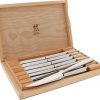 Amazon:$89.99 ($180.00)ZWILLING Razor-Sharp Steak Knives set of 8, German Engineered Informed by 290+ Years of Mastery, Silver