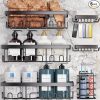 Amazon:$8.49 ($24.99)Veken Adhesive Shower Caddy 6-Pack, Large Capacity Bathroom Organizers and Storage, Rustproof Shelves Rack with Soap Holder, No Drilling Wall-Mounted Kitchen & Home Decor, Bath Decor&Essentials, Black