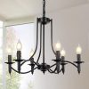 Amazon: $25.54 ($72.99) Black Chandelier, 6-Light Farmhouse Chandeliers for Dining Room