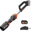 Amazon : $119.95 ($169.99)  WORX Nitro WG543 20V LEAFJET Leaf Blower Cordless with Battery and Charger, Blowers for Lawn Care Only 3.8 Lbs., Cordless Leaf Blower Brushless Motor – Battery & Charger Included