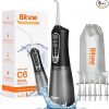 Amazon : $14.99 ($54.99)  Bitvae C6 Water Flossers for Teeth - Cordless Water Dental Flosser Teeth Picks for Travel with 6 Jet Tips, 3 Modes 5 intensities, IPX7 Waterproof Portable & Rechargeable Oral Irrigator Cleaner, Black