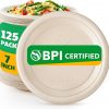 Amazon: $7.49 ($14.99) 125 Count Compostable Paper Plates, 6 Inch Heavy Duty Disposable Plates by Biodegradable Bagasse from